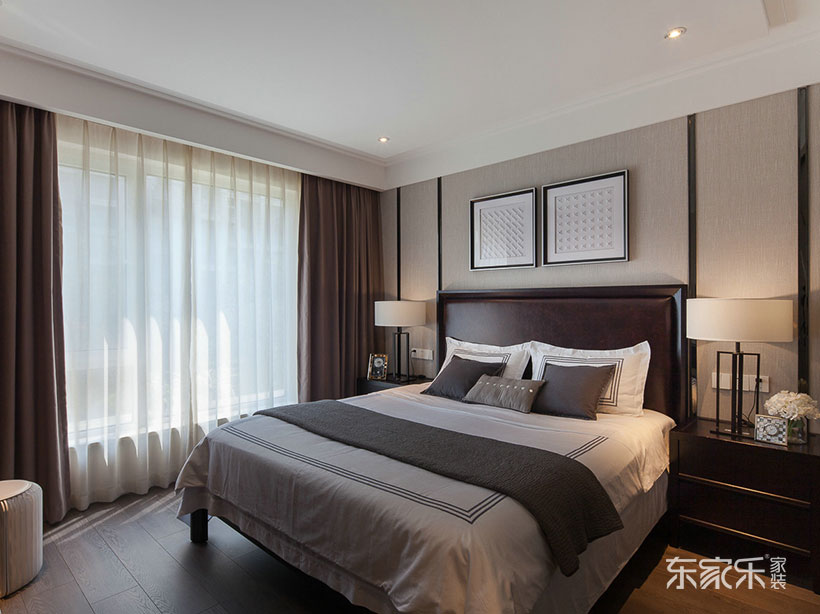 長(cháng)沙綠地新都會(huì )123平米美式風(fēng)格裝修案例
