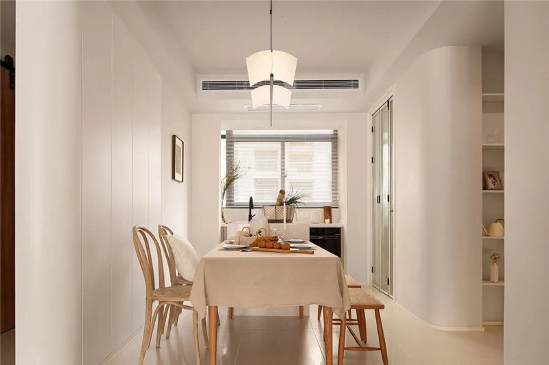 118㎡現代簡約三居室，全屋奶油色裝飾，溫柔優雅恬靜舒適