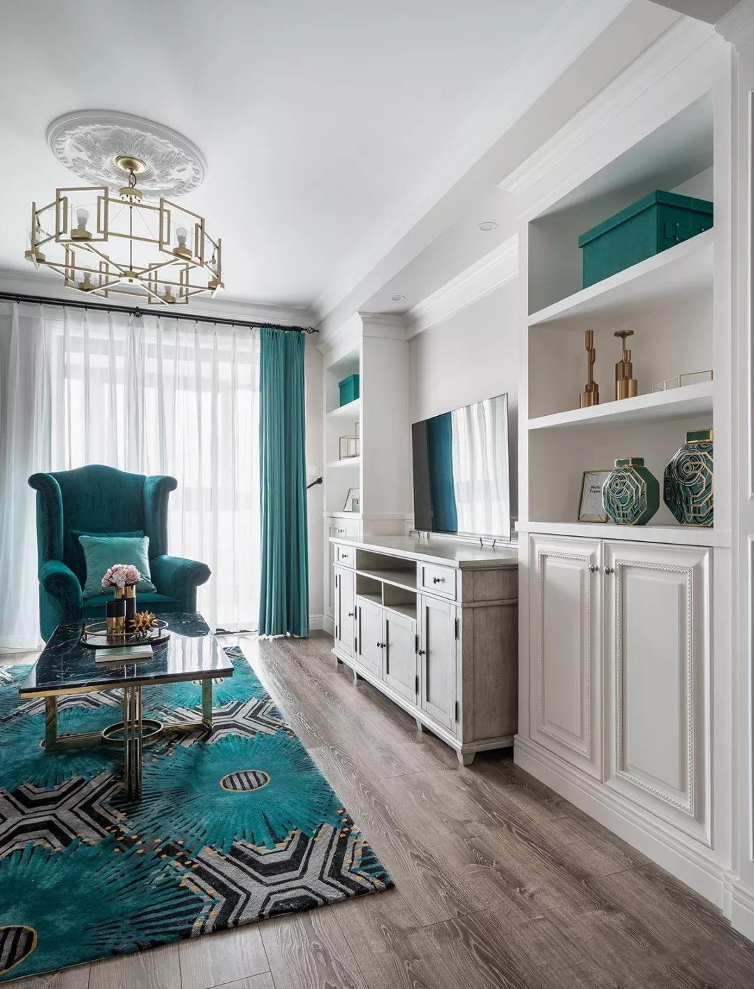 天城尚品-120㎡時尚輕奢美式風，盡顯高貴典雅之氣！